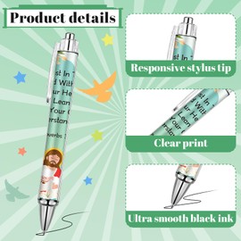 Humyoun 24 Pcs Christian Pens Bible Verse Ballpoint Bulk Scripture Inspirational Spiritual Pens Bible Verse Print Writing Pens for Women Girls School Office Gifts