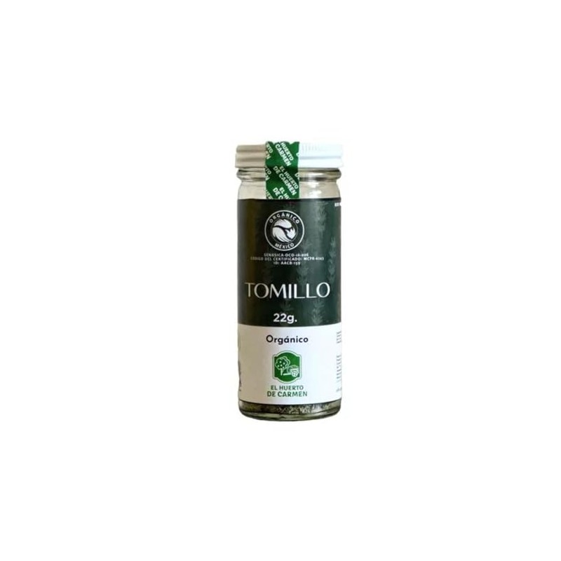 Huerto De Carmen Tomillo Orgánico 22g 100% Natural