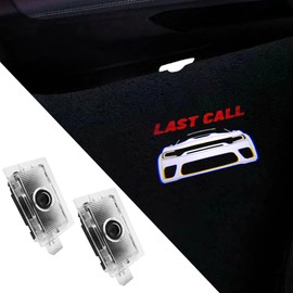 uuakarin 2 PCS Last Call Car Door Logo Lights Compatible for Charger 2010-present Courtesy LED Ghost Shadow Light Projector Lamps Accessories(Last Call)