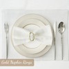 Cosmeria Golden Napkin Rings Metal Napkin Holders For Christmas, Weddings