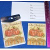 Converting Inc Harvest Stripes Invitations #91786, 8/pk, 1 package, Thanksgiving