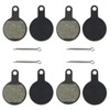 MOACCE [4 Pairs/Set] Bicycle Disc Brake Pads Compatible Models Tektro