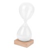 SHOWERORO Transparent Glass Timer Base Sand Clock for Home Decor