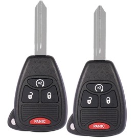 TOP-VIGOR 2Pack Keyless Entry Remote Key Fob Replacement 315Mhz Compatible with Jeep Wrangler 2007 2008 2009 2010 2011 2012 2013 2014 2015 2016 2017 2018 Smart Chip 4 Button for OHT692713AA