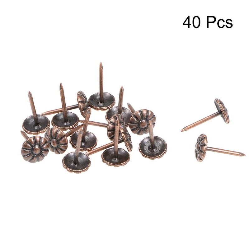 sourcing map Upholstery Nails 9 mm Diameter Round Head Antique