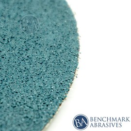 Benchmark Abrasives PSA Gold No Hole 6 Inch Sanding Discs with Zirconia Grains Automotive Orbital Sander Sandpaper - 6 Inch Sanding Disc Self Stick - Surface Blending (10 Pack), 60 Grit