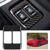 Aramox Heating Button Cover, Carbon Fiber Center Console Car Interior