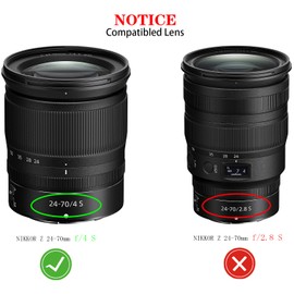 HB-85 Lens Hood for Nikon NIKKOR Z 24-70 mm f/4 S (Not for Z 24-70 mm f/2.8 S) Lens on Nikon Z6 Z7, HUIPUXIANG 72 mm Lens Hood