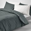 Imperial Rooms Single Duvet Cover Set Reversible Stripes Satin Bedding