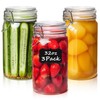ComSaf Glass Jars with Airtight Lid Set of 3, Mason