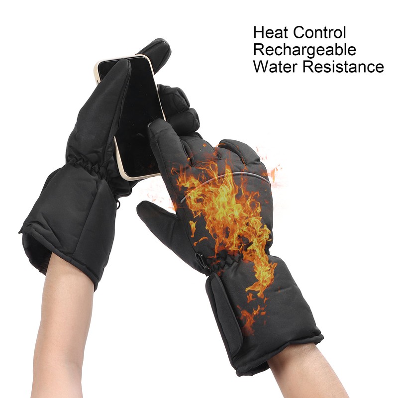 Electric Heating Gloves Touchscreen Warm Heated Gloves Battery Powered Heating