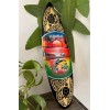 Handmade Hawaiian Hand Made 20" Carved Wooden Surfboard Airbrushed Dolphins