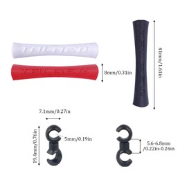 Bicycle Cable Frame Housing Protection Guides, 9 Pairs Bicycle Brake Lever Housing, Plastic Bicycle Inner Tube Cover, Brake Cable Lines Cover, for Bicycle Brake Cable, Multicoloured