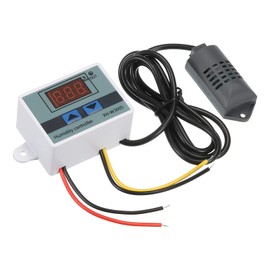 sourcing map 12V DC LED Digital Humidity Meters Sensor Hygrometer Switch Controller 0 to 99% RH XH-W3005 for Greenhouse Home Brewing