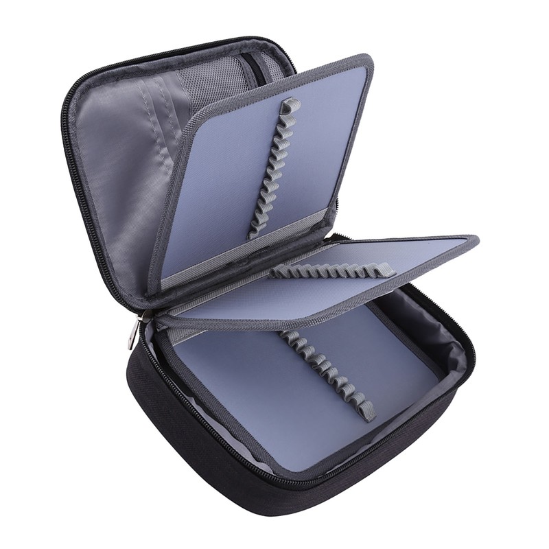 72 Slots Multifunction Foldable Fabric Pencil Case Large Capacity Zipper
