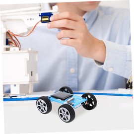 UPKOCH 1 Set Assembling Solar Cars The Car Cars for Car for Small Solar Car Toy Assemble Solar Car Model Solar DIY Car Model DIY Car Science Power Vehicle Abs Blue
