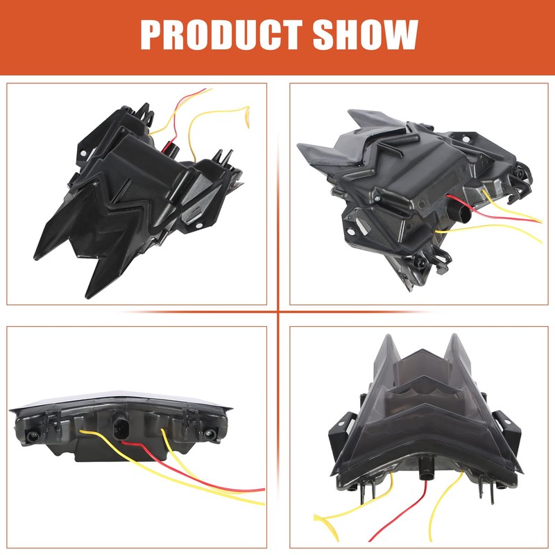 labwork Motorcycle Tail Light Turn Signals Integrated Blinker Replacement for