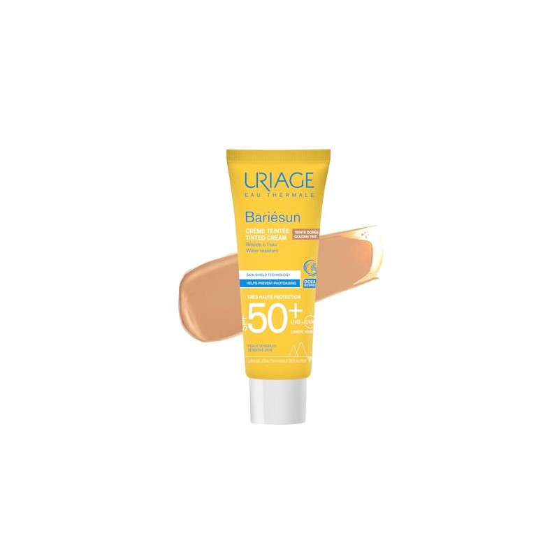 Uriage Bariésun crema SPF50+ color dorado 50 ml – protección