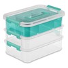 Sterilite Stack and Carry 3 Layer Handle Box and Tray,