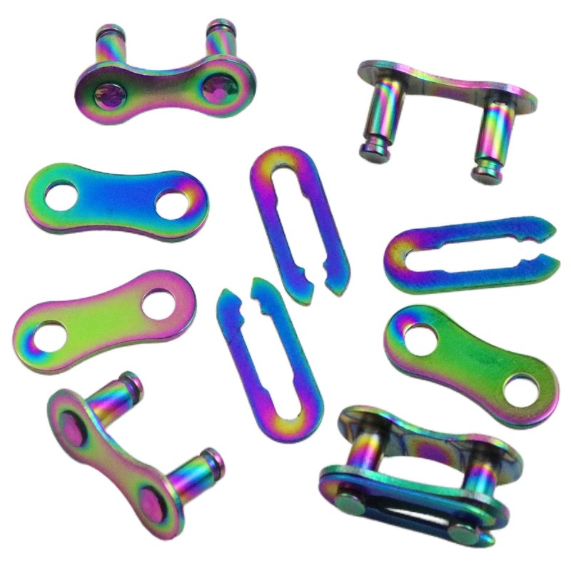 Hyamass 4 Pairs Bicycle Missing Link Single/1 Speed Chain Reusable