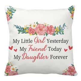 Daughter Gifts,Daughter, Daughter in Law Gifts,Mother and Daughter Gifts,Cushion Covers,Daughter Gifts from Mum,Gifts for Daughter,Gifts for Daughters Adult,Mother Daughter Gifts