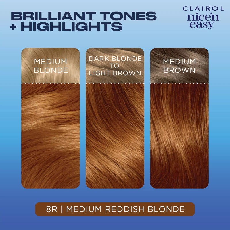 Clairol Nice n Easy 8R Medium Reddish Blonde Hair Color