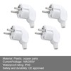 Schuko Plug Angle, Pack of 4 Schuko Angle Plug, 230