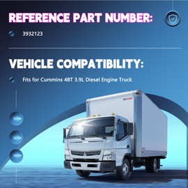 Kessocco 4pcs 3932123 Fuel Injectors Replacement for Cummins 4BT 3.9L Diesel Engine Truck Aftermarket Parts