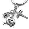 Jovivi Caravan Camping Light Travel Keyring Alloy Keyring Keychain Tourist