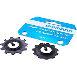 Shimano Spares Deore RD-M6000 tension and guide pulley set, GS,Black