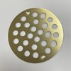 Techzm 4’’ OD Round Shower Strainer Drain Trim Set Screw-in