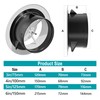HG Power 4 Inch Adjustable Air Vent Covers for Walls