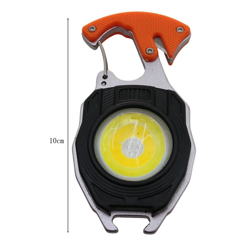 ANCLLO Multifunctional COB Mini Keychain Flashlights Screwdriver Bottle Opener for