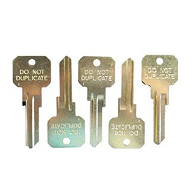 Neuter Bow Do Not Duplicate KW1 5 pin Key Blanks - Lot of 5