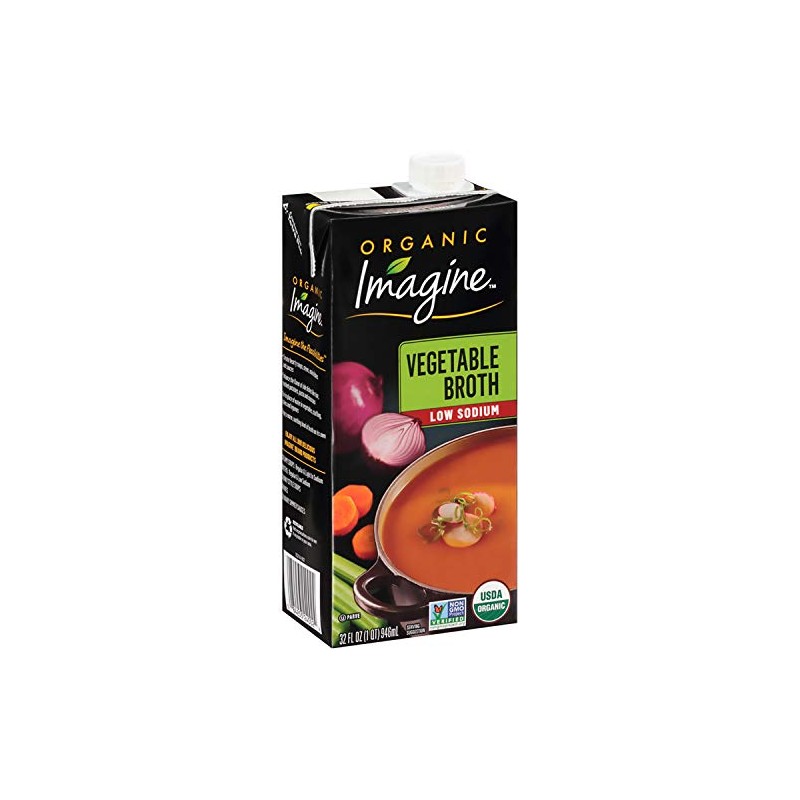Imagine Organic Low Sodium Broth, Vegetable, 32 Oz