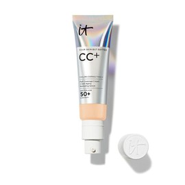 It Cosmetics CC Cream con Protector Solar FPS 50+ - Base de Maquillaje Correctora de Cobertura Completa, 7 en 1 con Suero Hidratante, Vitamina E y Nia