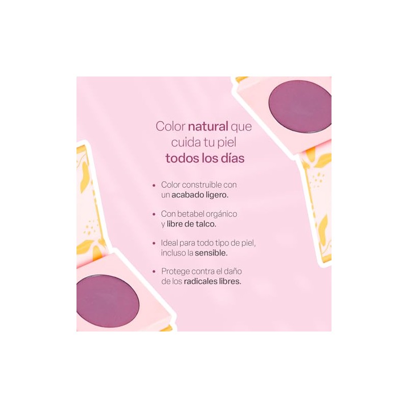 TEIA COSMETICOS Rubor cremoso libre de talco con aceite de