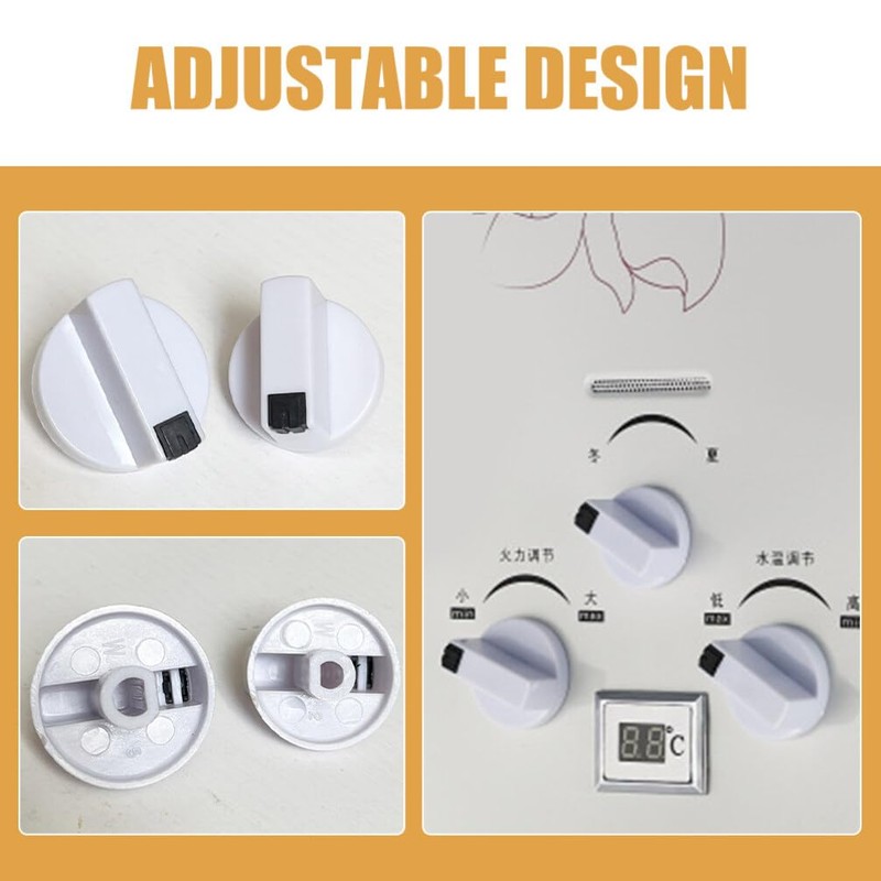 Gadpiparty 3pcs Water Control Knob Stove Knob for Hot Water