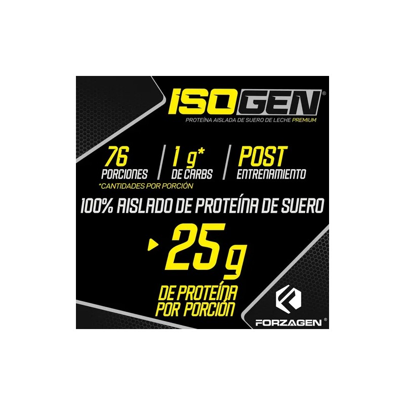 Forzagen Proteína Isogen 5 Lb Sabor Vainilla