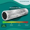 Oceanfoam Tsunami Roller (Black Marbled) - Soft, Textured Foam Roller