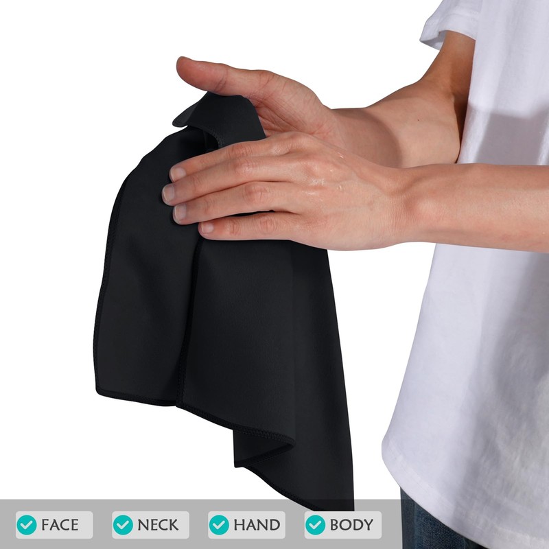 HOULIFE Sweat Absorbing Handkerchief for Men, Microfiber Quick-Dry Rags Towels