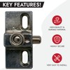 NU-SET 2978-6 Anti-Lifting Sliding Door Bolt, 6 Pack, Zinc