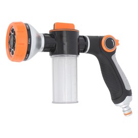 Garden Hose Nozzle with Soap Dispenser Dog Washing Hose Foam Sprayer for Car Plant Washing Pets Showering