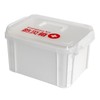 Fudogiken F2599 Storage Case, Disaster Preparedness Box, White