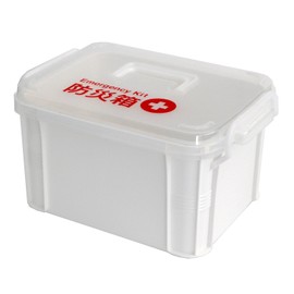 Fudogiken F2599 Storage Case, Disaster Preparedness Box, White