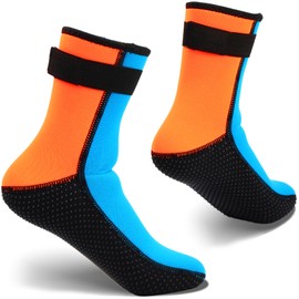 Pippia Kids Water Socks, Anti-Slip Quick-Dry Barefoot Beach Sand Neoprene Socks 3mm for Toddler & Children,Girls,Boys, Youth