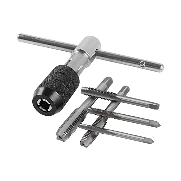 Bestgle T-tap Wrench Set, Adjustable T-Handle Tap Ratchet Holder Wrench