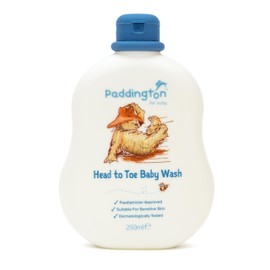 Paddington Baby Head to Toe Baby Wash 250ml - Suitable for Newborn+ - Paediatrician Approved - Suitable for Sensitive Skin - Dermatologically Tested - Made in UK - 99% Naturally Derived Ingredients