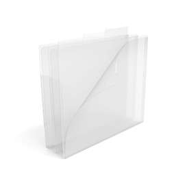 Staples 576460 Translucent Poly File Folders Clear 6/Pack