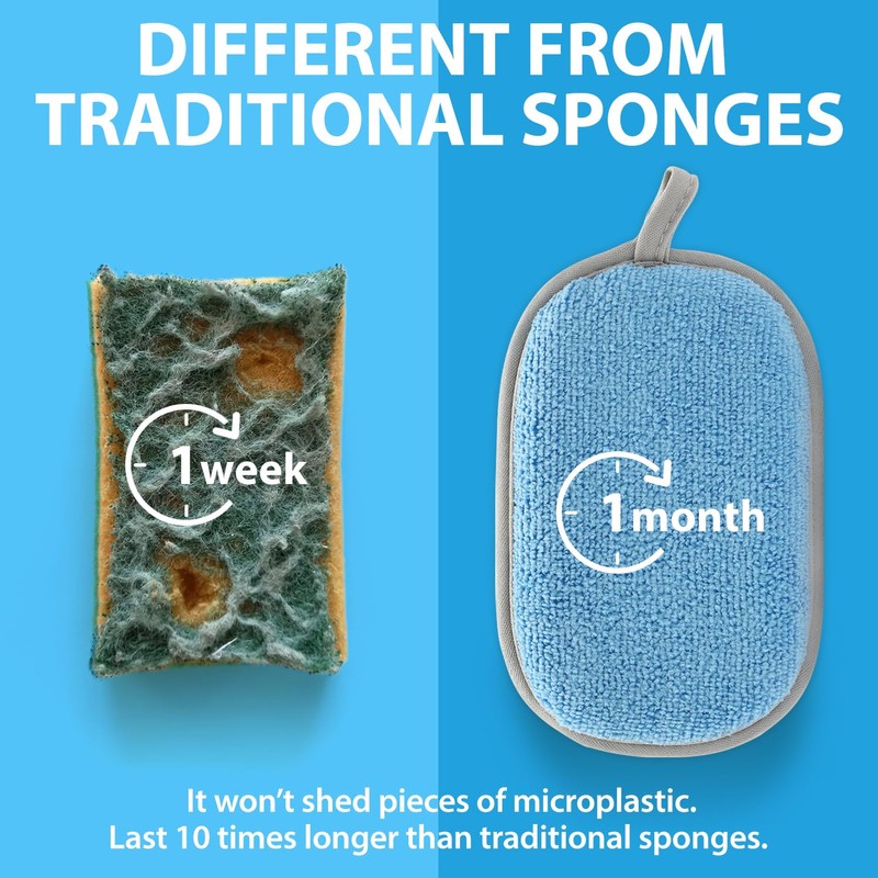 All-Purpose Sponges Kitchen, Non Scratch Dish Sponge for Washing Dishes